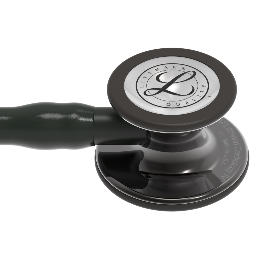 Stetoscop 3M Littmann Cardiology IV Negru capsula fumurie finisaj lucios 6232  - capsula 