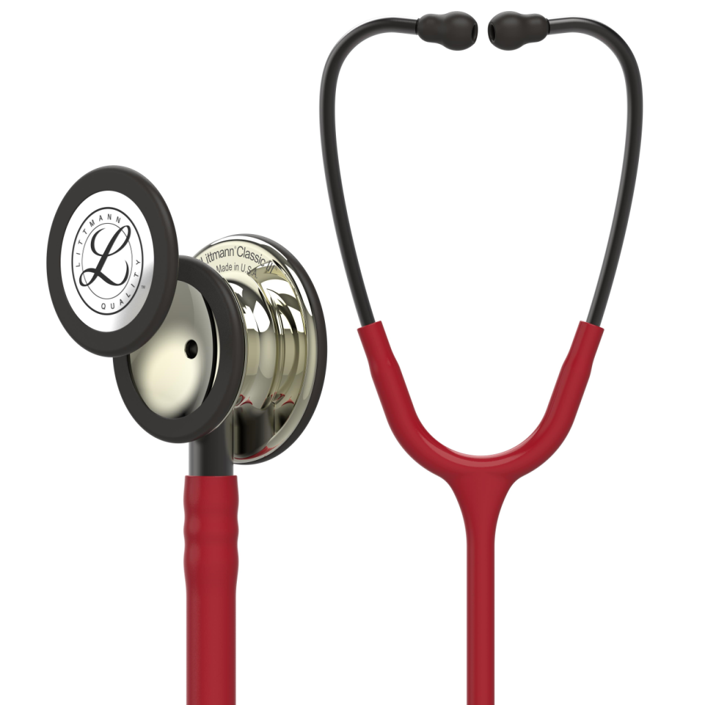 Stetoscop Littmann Classic III Burgundy cu capsula sampanie 5864