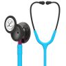 Pachet student - Stetoscop Littmann Classic III Turcoaz cu capsula fumurie 5872 + Borseta negru perlat